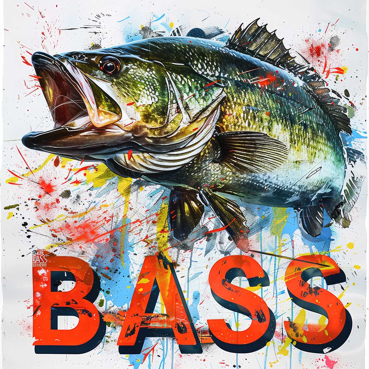 ブラックバス blackbass フィッシング 正方形ポスター ルアー 魚 釣り レトロ 趣味 水族館 動物 四角 デザイン ポスター スクエア インテリア デザイン プリント 絵画 オフィス 住宅 店舗 お洒落 かっこいい【sq-poster-1887】