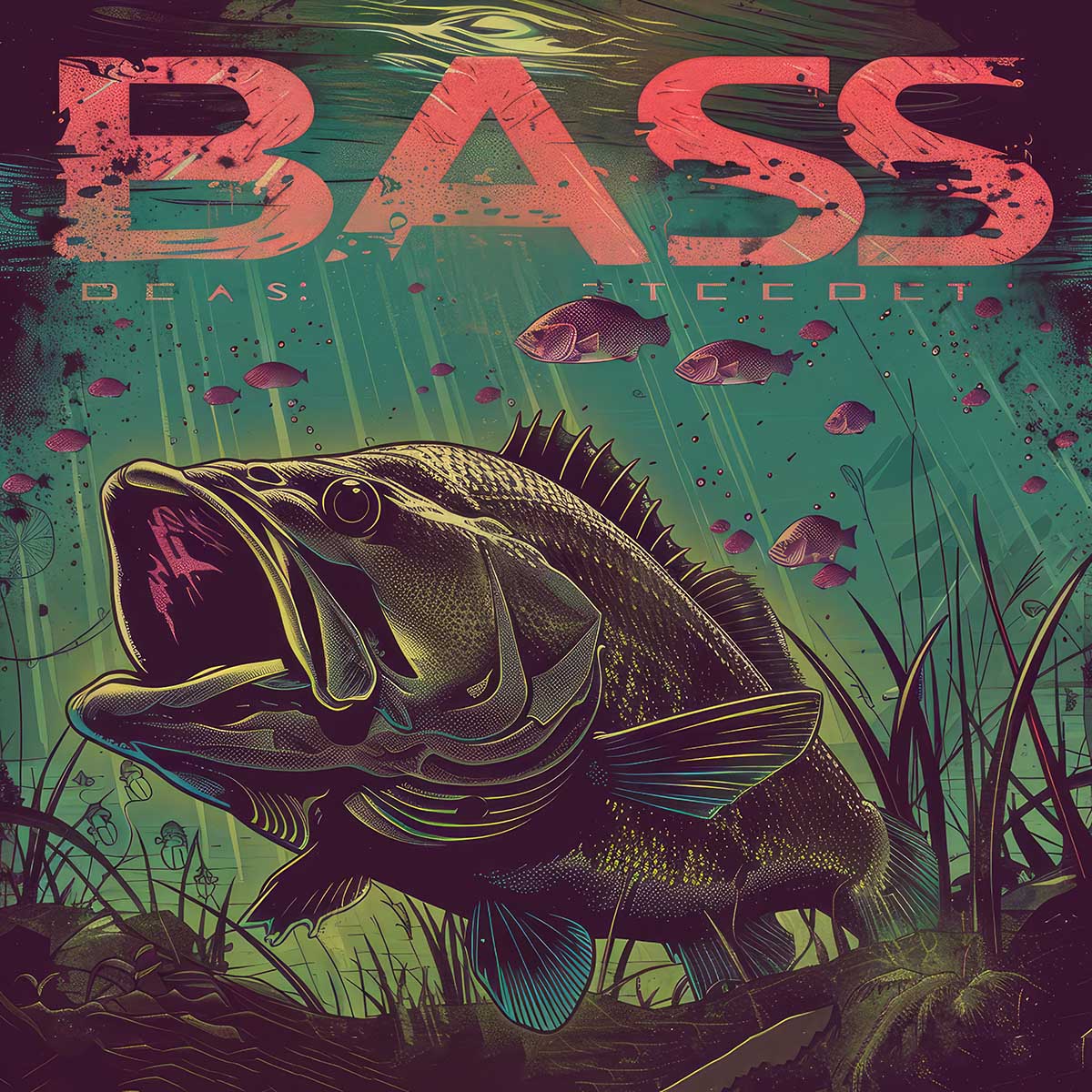 ブラックバス blackbass フィッシング 正方形ポスター ルアー 魚 釣り レトロ 趣味 水族館 動物 四角 デザイン ポスター スクエア インテリア デザイン プリント 絵画 オフィス 住宅 店舗 お洒落 かっこいい【sq-poster-1894】|ファッションポスターEFPI