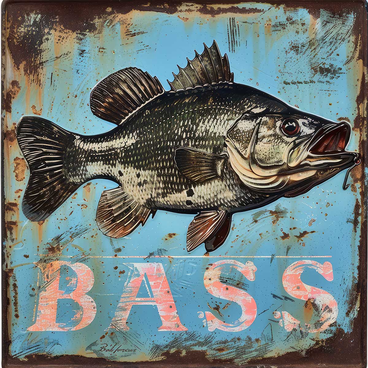 ブラックバス blackbass フィッシング 正方形ポスター ルアー 魚 釣り レトロ 趣味 水族館 動物 四角 デザイン ポスター スクエア インテリア デザイン プリント 絵画 オフィス 住宅 店舗 お洒落 かっこいい【sq-poster-1955】|ファッションポスターEFPI