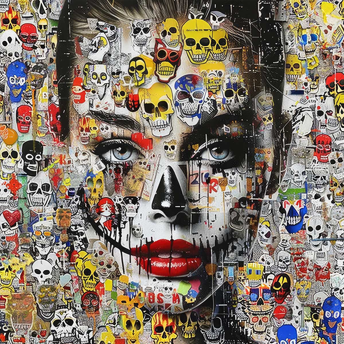 楽天市場】スカル ドクロ 骸骨 がいこつ 頭蓋骨 アバンギャルド