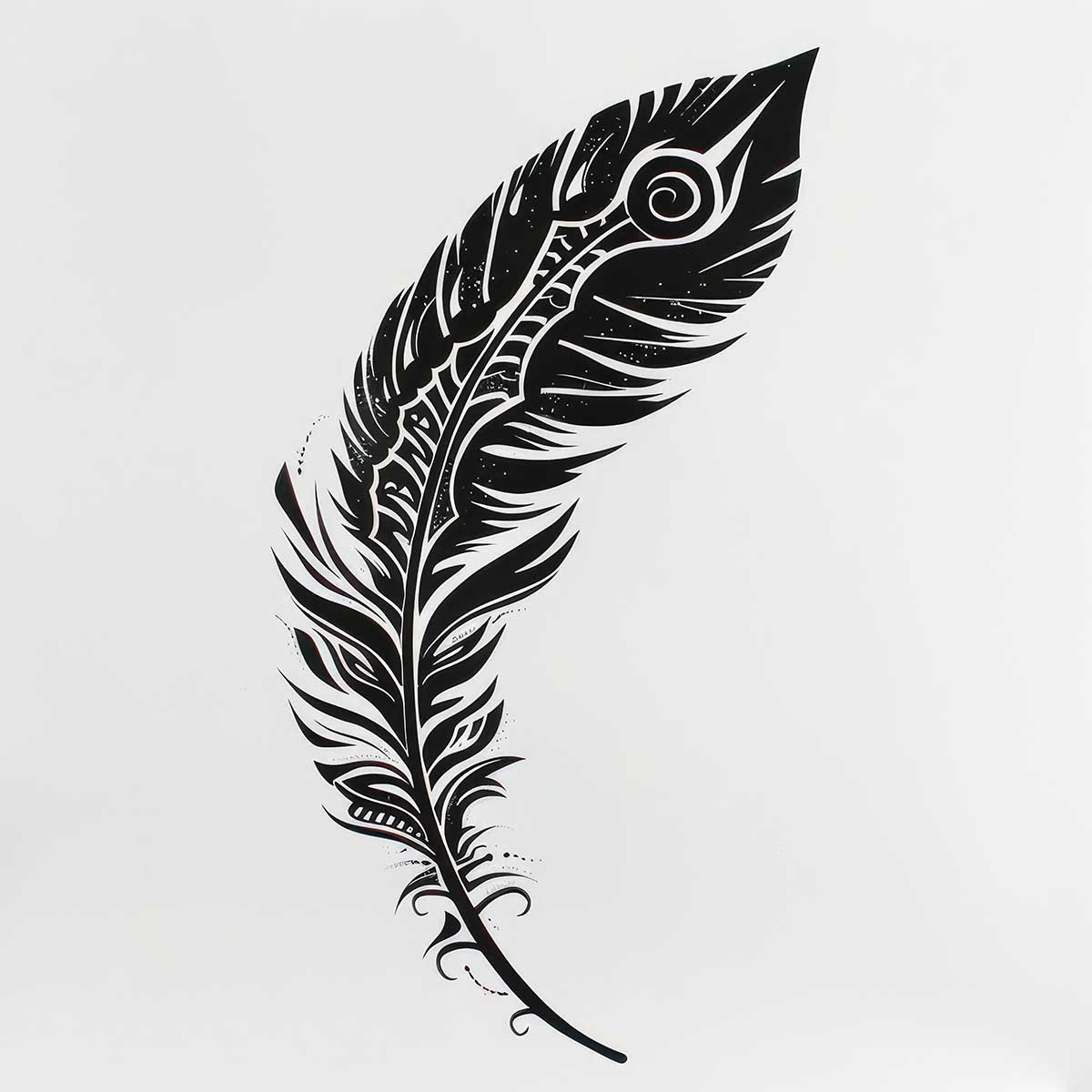 鳥 バード トライバル タトゥー 墨絵 白黒 モノクロ 版画 羽 フェザー 北欧 正方形ポスター 四角 デザイン ポスター スクエア インテリア デザイン プリント 店舗 お洒落 【sq-poster-2486】