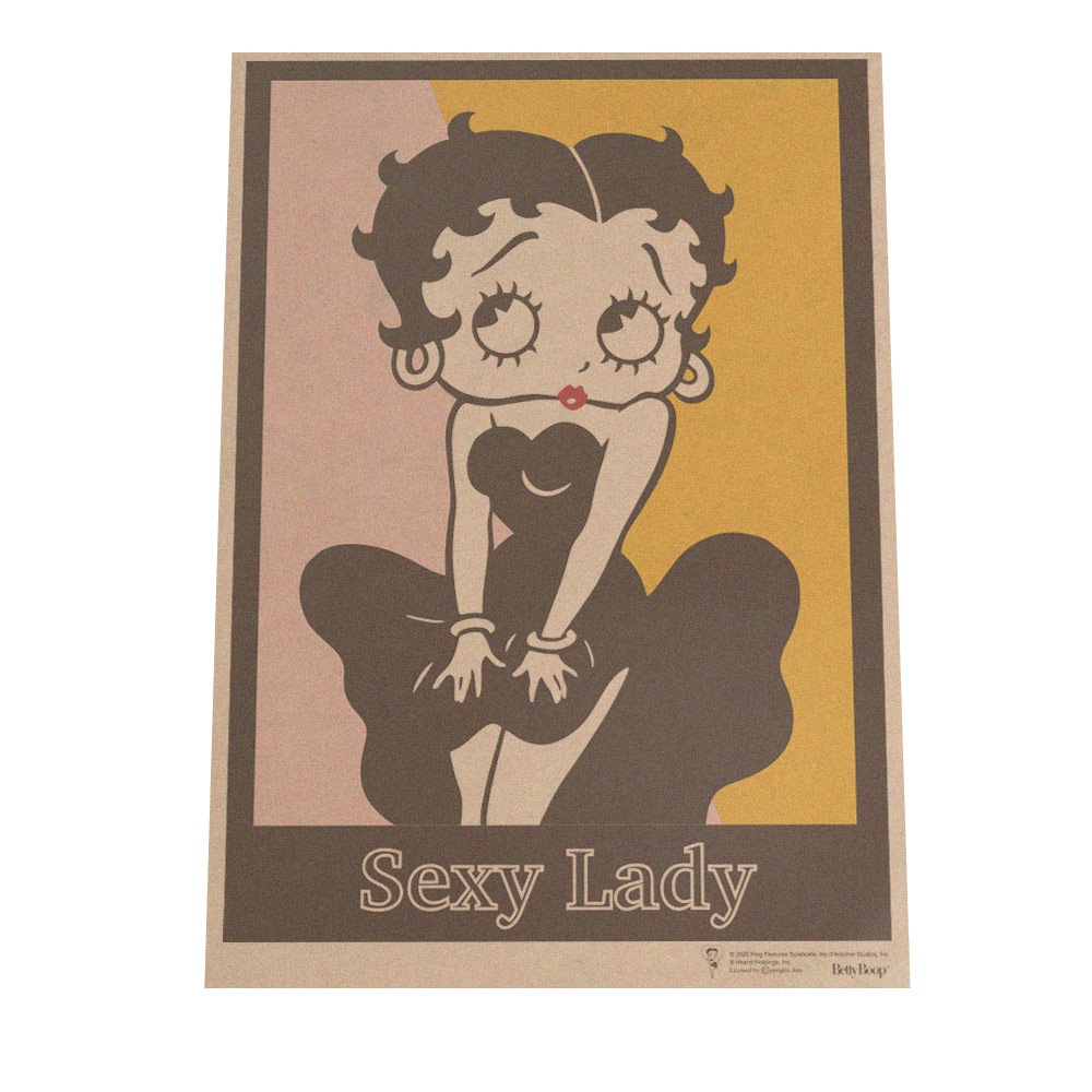 楽天市場 ポスター B2サイズ 約51x73cm 選べる用紙 大きさ Betty Boop ベティー ブープ 選べる用紙 大きさ 正規品 ベティーちゃん ポスター キャラクター アニメ 映画 アメリカ コミック 漫画 ベティ ダイナー バイカラー シンプル モノクロ インテリア ファッション