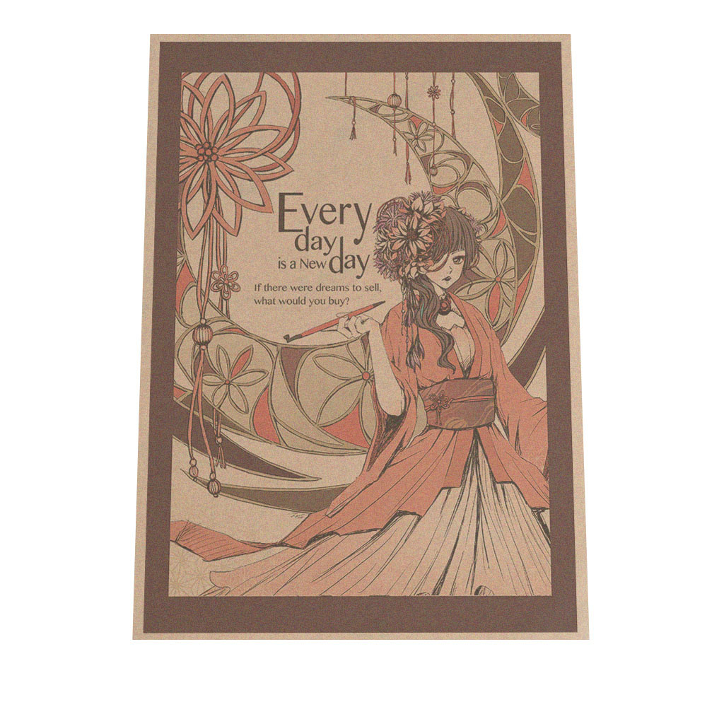 3円 正規品販売 ポスター B2サイズ 約51x73cm 選べる用紙 大きさ Jay 人気イラスト 限定 オリジナル 着物 和風 花魁 ファッション フォト オシャレ アート モダン シンプル お洒落