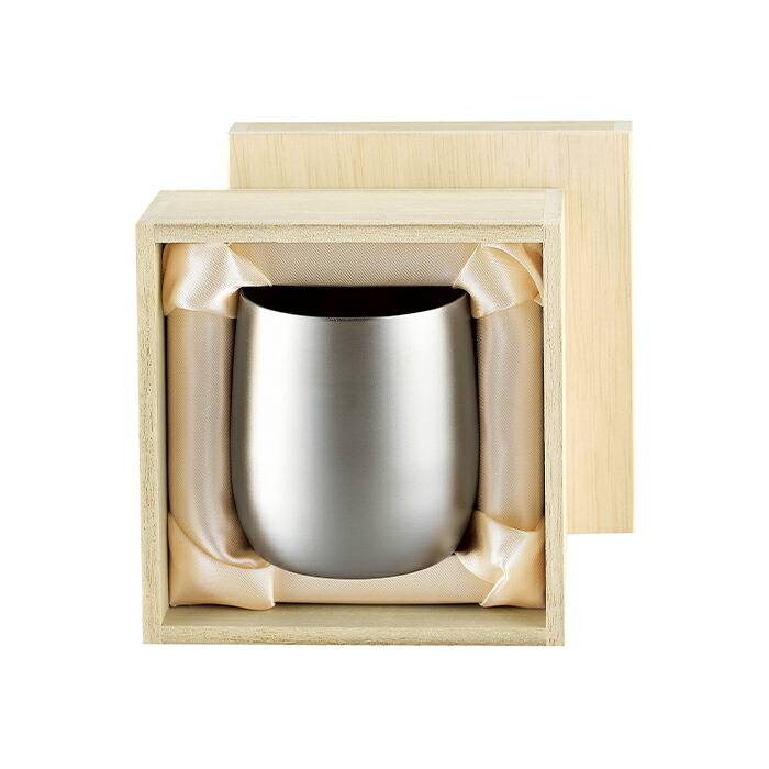 楽天市場】霞チタン2重ロックカップ1PC【木箱入】 TW-3 : いっつここ