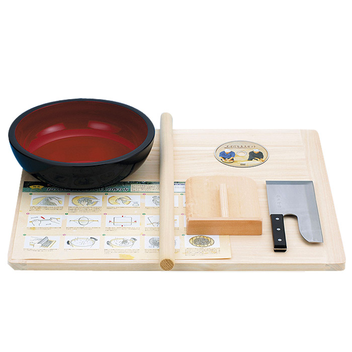 楽天市場】そば打ち5点セット(星野工業 のし板・麺棒・こま板・こね鉢