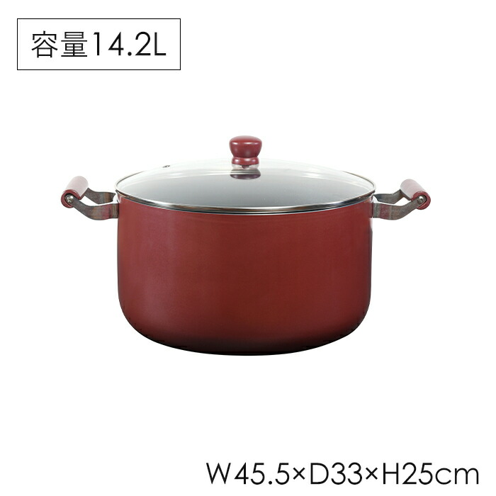 ＼土・日限定☆ポイント5倍!!／ 両手鍋 深型 32cm IH カレー鍋 ガラス蓋付き すき焼き鍋 大型鍋 なべ おしゃれ