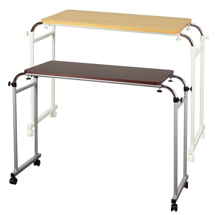伸縮ベッドテーブル テーブル ベッド用テーブル キャスター付き シンプル サイドテーブル 超特価 新品アウトレット