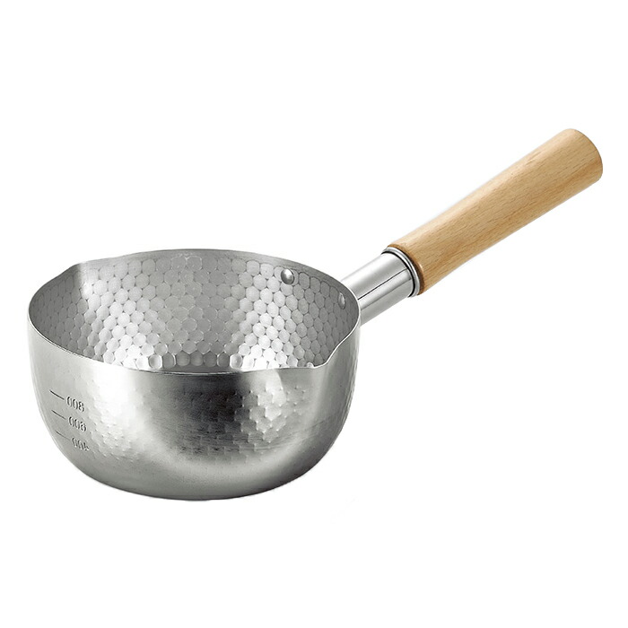 調理器具 YUKI 雪平鍋 IH対応 深型 鍋 18cm ステンレス 両口雪平鍋 ih ガス火 卓上鍋