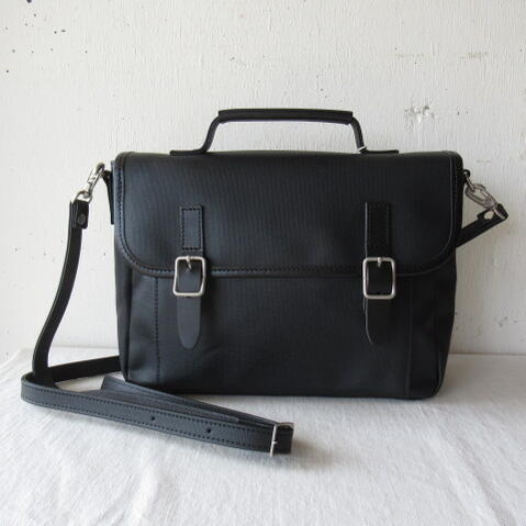 BAGWORKS / SCHOOLMAN BLACKバッグワークス / スクールマン 色:ブラック学生カバン/スクールバッグ/ショルダーバッグ/キャンバス/帆布|AKI interior space