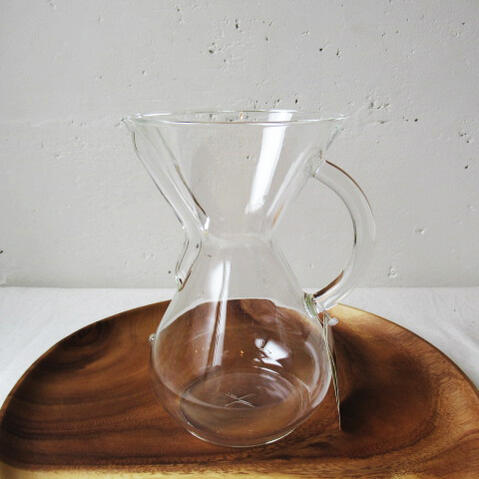 CHEMEX COFFEE MAKER / GLASS HANDLE / 6 cupケメックス 珈琲製造業者 / 瑠璃手持ち部分 / ６優勝杯コマーシャル-6
