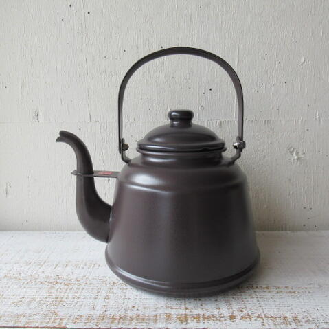HEARTH DESIGN / RETRO HORO KETTLE 2.3L / MAT BROWNハース 目論む / レトロ ホーロー 湯わかし ２．３Ｌ / つや消し赤銅色RTK-02湯わかし/ポット/ホーローケトル/ほうろう/琺瑯/国産/日本製