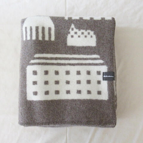 undyed+ アンダイド プラスモザイク街 無染色ウールブランケット ジャガード織り ブランケット/毛布 / ウール / シンプル / デザイン / 北欧風 /|AKI interior space