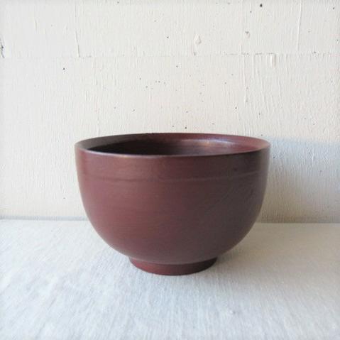 渕布多用椀刷毛根来/刷毛曙山岸厚夫の漆の器お椀/汁椀/椀/お味噌汁椀/国産/日本製/漆/漆器/越前/うるし/漆塗り/シック/木製