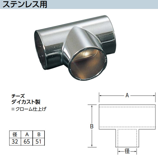 楽天市場 アシスト チーズ ステンレス用 65 726 ダイカスト製 クローム仕上げ 径32mm イーヅカ