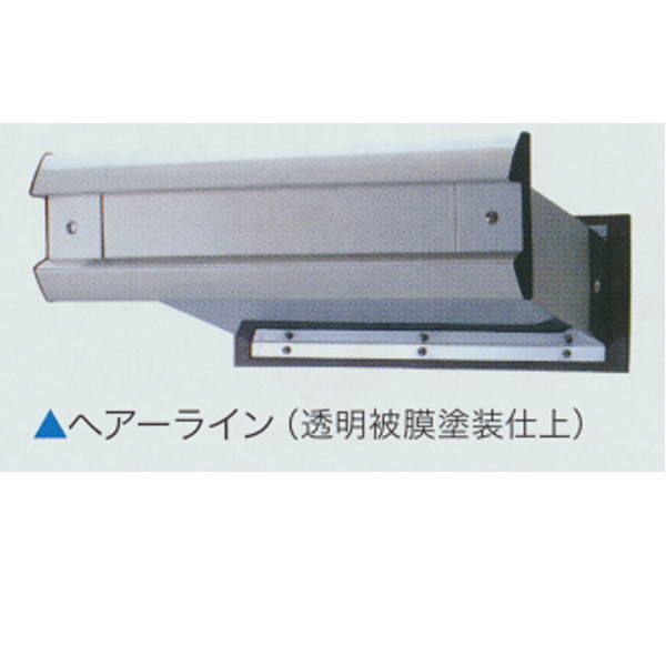 アイワ NO.2000 ポストヨコ型 内フタ付 気密型 厚壁用 壁厚調整範囲190~290 ヘアーライン(透明被膜塗装仕上) H11230