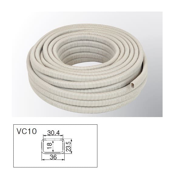 ハタノ 10A ダ円サヤ管 50m VC10