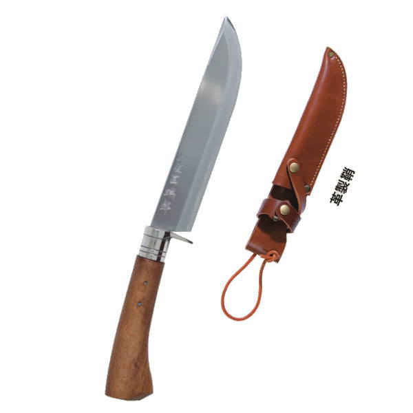 ダッチウエスト 瑞鋒 剣鉈/七寸(210mm)磨き/革製鞘付き T-107L2