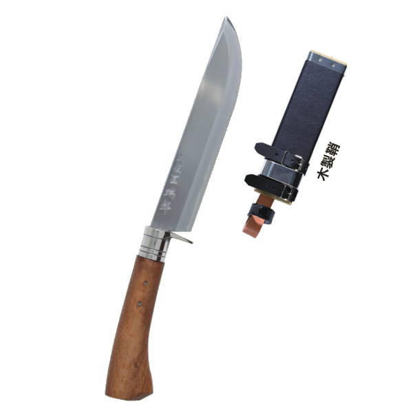 ダッチウエスト 瑞鋒 剣鉈/七寸(210mm)磨き/木製鞘付き T-107W2