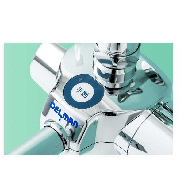 バイタル 自動水栓 デルマン 単水栓 Mサイズ 120mm 上付け 泡沫 HS-72 MTH｜イーヅカ