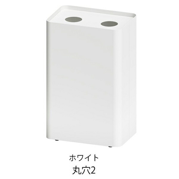 ミヅシマ Mseries 屑入・丸穴2 白いこと(艶消し） 間口420×奥ふかさ280×高さ650粍 ゴミ箱-インテリア・寝具・収納