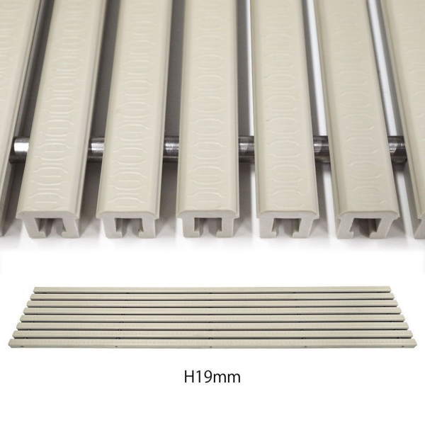 ミヅシマ 塩化ビニール製 フリーハードルDH-GM 431-1161 H19・#251～300 幅251～309mm×長さ1m×溝蓋仕様高さ19mm