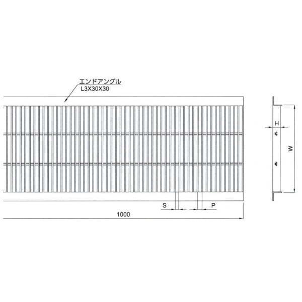 待望☆】 YFU-4-240-25 法山本店 プレーンタイプ ステンレス製U字溝グレーチング エクステリア・ガーデンファニチャー