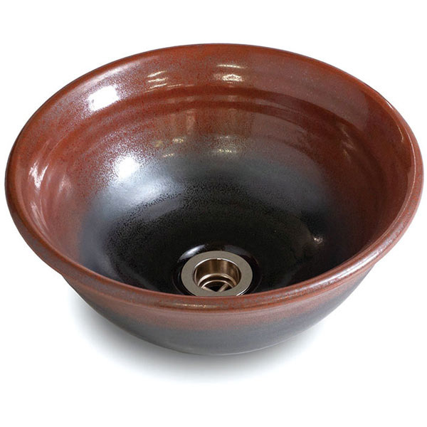 重蔵窯 利休信楽 手洗い鉢 032-305 紅竜（せきりゅう）｜イーヅカ 18,744円