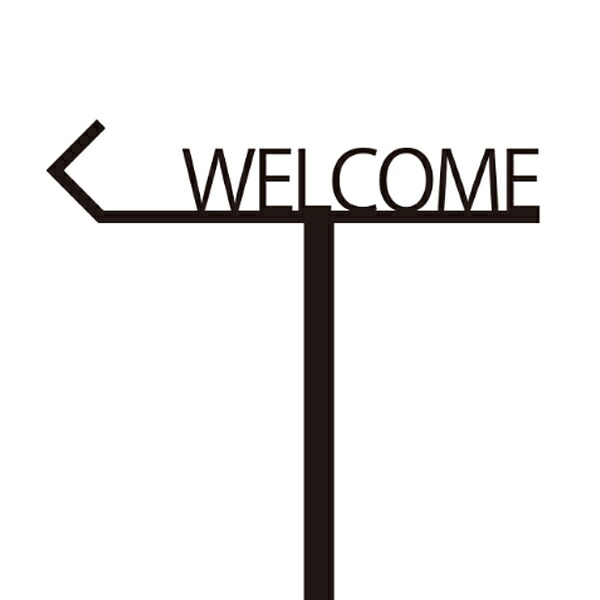 オンリーワンクラブ ピクトサイン スタンド WELCOME DP1-S0008●●｜イーヅカ