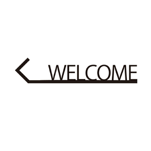 オンリーワンクラブ ピクトサイン 壁付け WELCOME DP1-W0008●●