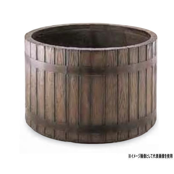 トゥーシン プランター ウッディ 根もと水タンクプラスウォーター WM-600 GRC 穴あり 差しわたし600×H450粍