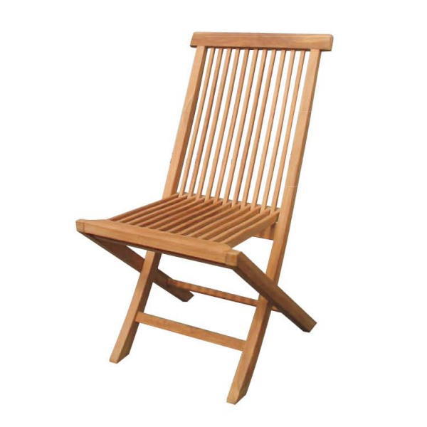 ジャー螺旋釘商事 FOLDING TEAK CHAIR 折り畳み女性議長 チーク 無塗り付ける 20863 1脚