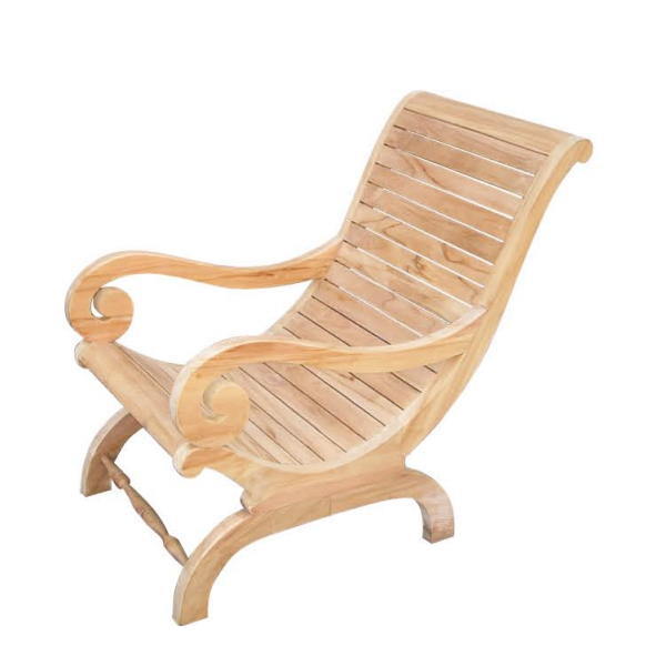 ジャービス商事 COMFORTABLE CHAIR カンフォタブルチェア チーク 無塗装 36313 1脚｜イーヅカ