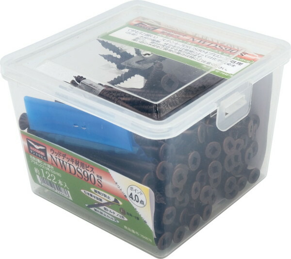 ダンドリビス ウッドデッキ材用 NWDS ステンレス サイズ90 122本入 12号 V-NWDS90-SX