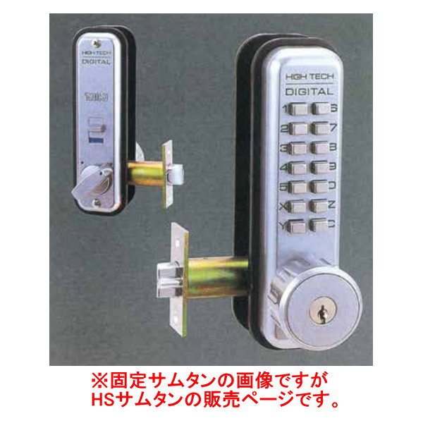 太幸 デジタル鍵を掛ける ラッチ錠鍵付 HSサムタン付 うしろ側仕かける60粍 しろがね色（SC）NO.5360 花・ガーデン・DIY-建具金物-木材・建築資材・設備