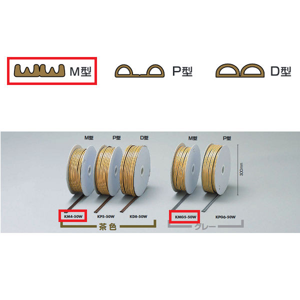 あすつく対応 「直送」 光 KPG6-50W 戸当りクッションテープ　Ｐ型グレー KPG650W 光 戸当りクッションゴム ドラム巻 KPG6-50W Ｐ型 グレー