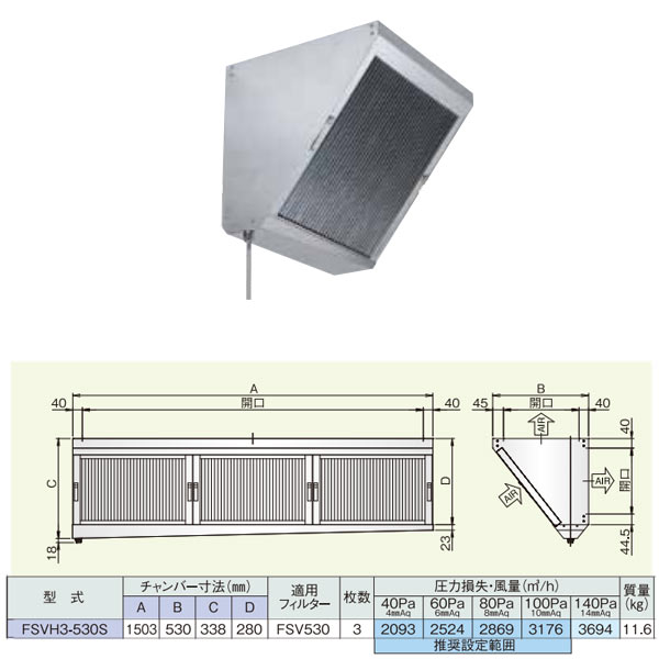 ホーコス 勝手もと用潤滑油ろ過器 高風量Vろ過器 FSVH3-530S 木材・建築資材・設備-花・ガーデン・DIY-キッチン用設備