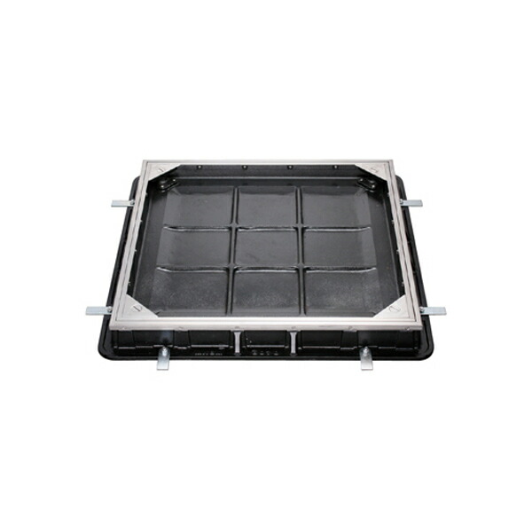 カネソウ カラー舗装用鉄蓋 MRCS-14-6070 ハンドル付 (1034480702) インターロッキングブロック用 簡易密閉形 充填深さ65mm T-14 [時間指定不可] カネソウ カラー舗装用鉄蓋 MRCR-14-6070 ハンドル付 (1034540702