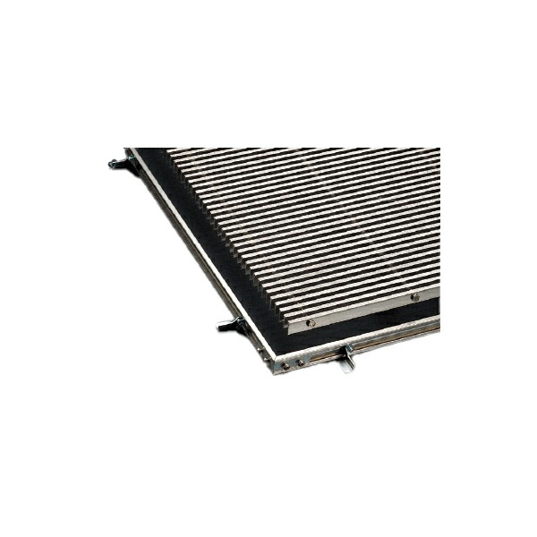 カネソウ ステンレス鋼製部屋の入り口引っ敷き QM15-1200×600 原則として御拾い用 ノン横すべり手合い 唐鋤ま8粍 枠付