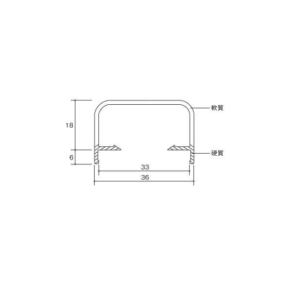 ピンチブロック KTパッキング KTS-LB33-2500 ライトブラウン 長さ2500mm