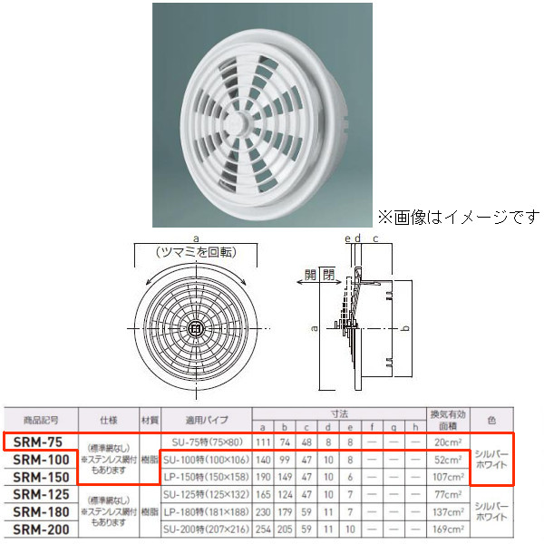 楽天市場】西邦工業 アルミニウム製ラウンドレジスター 空調用吹出口