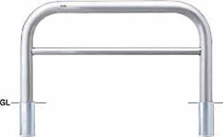 サンポール アーチ形 差込式 AH-11S15-800 φ101.6(t4.0) W1500×H800