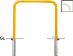 サンポール アーチ 差込式カギ付 FAA-42SK7-650φ42.7(t2.3) W700×H650