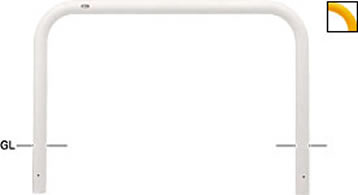 サンポール アーチ形 据えつける式 FAA-8U15-800(Y)(W)(C) φ76.3(t3.2) W1500×H800 花・ガーデン・DIY-ガレージ