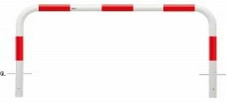 サンポール アーチ 固定式 FAA-8U20-800(RW) φ76.3(t3.2) W2000×H800