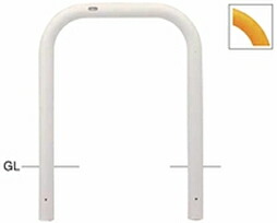 サンポール アーチ 固定式 FAA-8U75-800(Y)(W)(C) φ76.3(t3.2) W750&times;H800｜イーヅカ