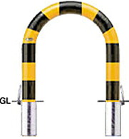 サンポール アーチ形 差込式フタ付 FAC-11空想科学小説(YB) φ101.6(t4.2) W720×H700