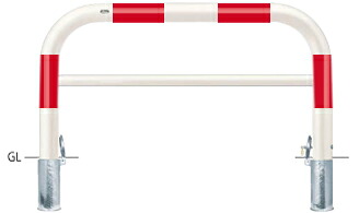 サンポール アーチ 差込式カギ付 FAH-11SK15-800(RW) φ101.6(t4.2) W1500×H800