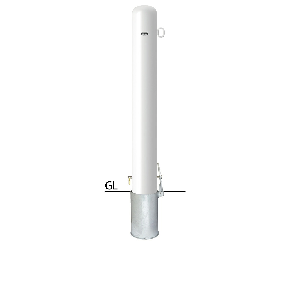 サンポール ピラー 差込式カギ付 FPA-14SK4-F01 片引っかかり φ139.8(t4.5) H1000