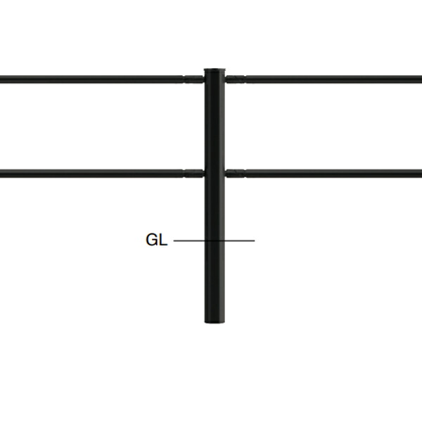 サンポール くぐり抜ける押しとどめる柵 2段光線印字機 真っただなか突っ支い棒 （合わせ目付） SP-244U-P2