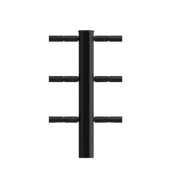 サンポール くぐり抜ける押しとどめる柵 3段光線印字機 真っただなか突っ支い棒（合わせ目付） SP-244U-P3
